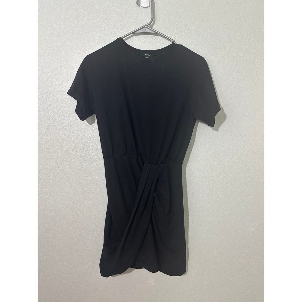 Express Black Ruched T-Shirt Mini Dress size XS